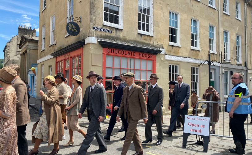 Seven Dials filimg in Bath